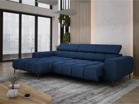 Narożnik PLAZA S Lewostronny z elektryczną regulacją siedziska w tkaninie SOLAR 79 WERSAL