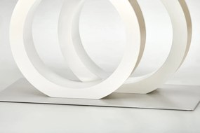 Lakierowany biały stół rozkładany Galardo