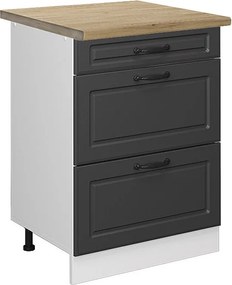 Szafka dolna do kuchni antracytowy domek wiejski 60x60x81.6 r-line