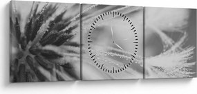 Obraz - Mlecz (z zegarem) (90x30 cm)