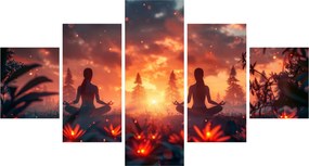 Obraz - Joga w przyrodzie (125x70 cm)