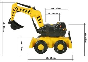 Dziecięca koparka do piaskownicy, 72 cm cm