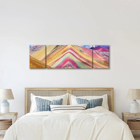 Obraz - Rainbow Mountain, Peru (170x50 cm)