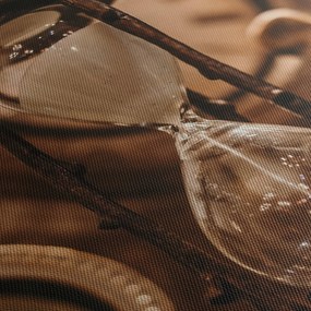 Obraz - klepsydra (z zegarem) (90x30 cm)