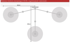 Kinkiet hotelowy z obracanymi ramionami YZ-K1R