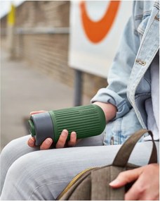 Zielony szklany kubek podróżny 340 ml – Black + Blum