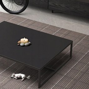 Ława stolik kawowy nowoczesny prostokątny 120 cm czarny industrialny loft