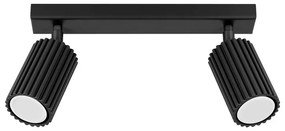 Czarna lampa punktowa 6,5x30 cm Gleam – Sollux