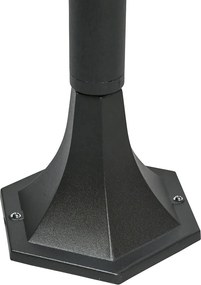 Klasyczna lampa stojąca czarna na zewnątrz IP44 125 cm - New Orleans