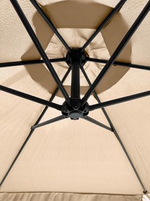 Składany parasol ogrodowy Floriva YN7011-LB, jasny brąz