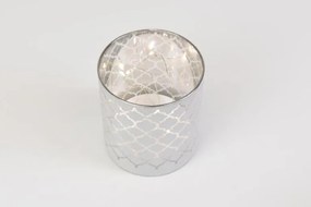 Zestaw lataren dekoracyjnych, białe szkło, microLED