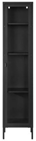 Czarna metalowa witryna 40x180 cm Brisbane – House Nordic