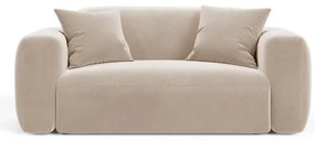 Beżowa aksamitna sofa 180 cm Strino – Cosmopolitan Design