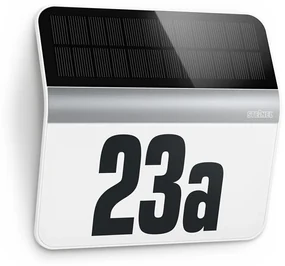 STEINEL 007140 - LED Solarny numer domu XSolar LH-N LED / 0,03W nierdzewny IP44
