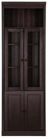 Brązowa witryna z litego drewna sosnowego 74x223 cm Anita – Støraa