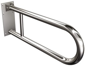 Uchwyt łazienkowy uchylny srebrny