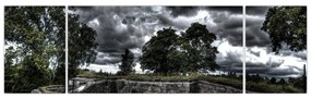 Obraz zachmurzonego nieba (170x50 cm)