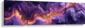 Obraz - Fioletowa Mgławica (170x50 cm)