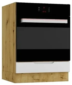Szafka pod piekarnik ISABEL DK60 szary mat/dąb artisan STOLKAR