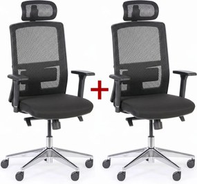 Krzesło biurowe NED MF 1+1 GRATIS, czarny