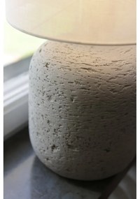 Szara lampa stołowa z tekstylnym kloszem (wysokość 44 cm) Montagna – Markslöjd