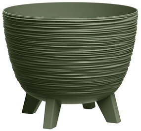 Doniczka okrągła Furu 19 cm zielony PROSPERPLAST