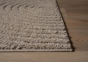 Dywan nowoczesny 3D Arc Geometria beżowy 160 cm x 230 cm