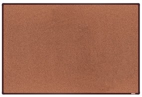 Tablica korkowa BoardOK w ramie aluminiowej, 1800 x 1200 mm, brązowa rama