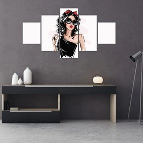 Obraz - Modna kobieta (125x70 cm)