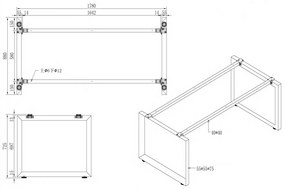 Stół konferencyjny PRIMO INSPIRE 1800 x 900 x 750 mm, biały