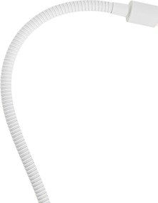 Lampa biurkowa z klipsem biała z LED i ściemniaczem dotykowym - Lionard