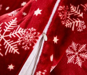 PrzytulneMieszkanie.pl PrzytulneMieszkanie.pl Pościel z mikropluszu SNOWFALL czerwona Rozmiar pościeli: 70 x 90 cm | 140 x 220 cm