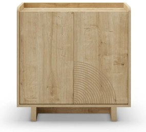 Szafka w dekorze dębu w naturalnym kolorze 80x80x40 cm Daira – Marckeric