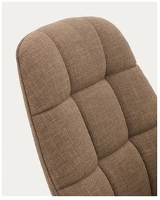Brązowy obrotowy fotel Jaspe – Kave Home
