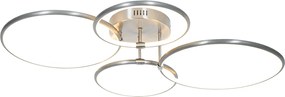 Lampa sufitowa ze stali z wbudowanym LED 3-stopniowo ściemnialna 4-punktowa - Joaniqa