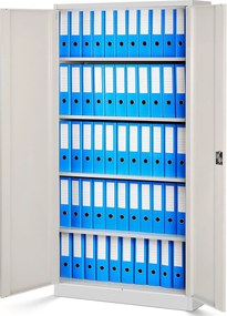 Szafa biurowa Eco Design Jan H 90x40x195 cm biały/dąb sonoma