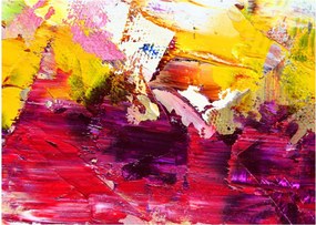 Obraz na szkle abstrakcji - malarstwo (70x50 cm)