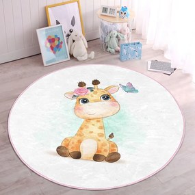Biały dywan dziecięcy ø 120 cm Comfort – Mila Home