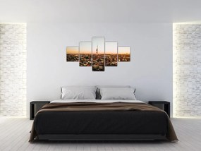 Obraz zachodu słońca nad Žižkov (125x70 cm)