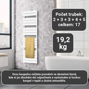 AQUAMARIN Grzejnik łazienkowy pionowy 1600 x 500 mm