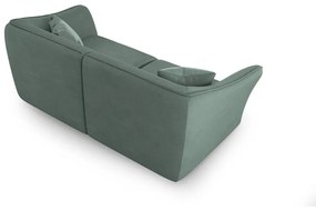 Turkusowa sofa z materiału bouclé 206 cm Tokyo – Cosmopolitan Design