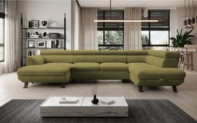 Narożnik RAVEN XL wolnostojący z funkcją spania tkanina Artico 37436 Mostaza WERSAL