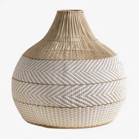 Lampa Z Abażurem Z Plecionego Rattanu Llaury Ø70 Cm - Sklum