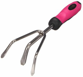 Sixtol Ręczny kultywator GARDEN PINK ONE, stalnierdzewna, 28 cm