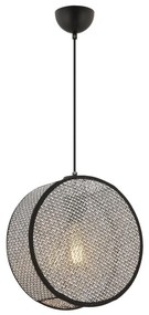 Lampa wisząca na lince BIG DRUM 1xE27/60W/230V szara/czarna