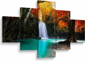Obraz - Szmaragdowa Laguna (125x70 cm)