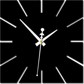Zegar ścienny minimalistyczny, kwadratowy design - KAVARDI
