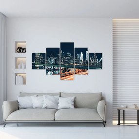 Obraz miasta nocą (125x70 cm)