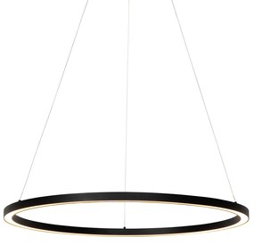 Lampa wisząca czarna 80 cm w komplecie z LED 3-stopniowo ściemnialna - Girello