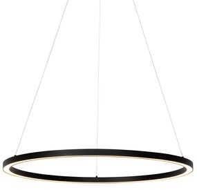 Lampa wisząca czarna 80 cm z 3-stopniowym ściemnianiem LED - GirelloDesignerski Oswietlenie wewnetrzne